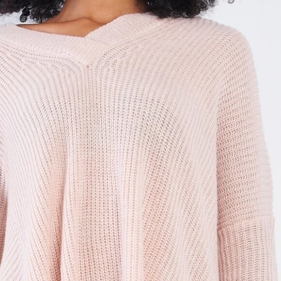 Soft Baby Pink Tunic Knit Sweater - Picture 2 of 6